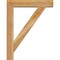Ekena Millwork Traditional Block Rough Sawn Bracket w/ Offset Brace, Western Red Cedar, 6"W x 28"D x 36"H BKT0604X28X36TRA05RWR - alternate 2